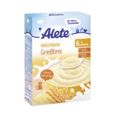 ALETE Mléčná krupicová kaše od 6. Měsíce 450g