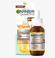 Garnier Skin Active Noční sérum pro rozjasnění s vitamínem C a kyselinou hyaluronovou, 30 ml