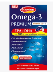 Omega-3 prémiové kapsle s rybím olejem 70 kusů, 79 g